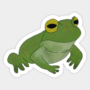 Cute Happy Frog Sticker